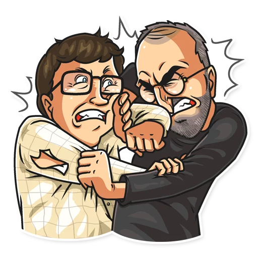 🤼‍♂️ Стикер «Steve Jobs» для Telegram