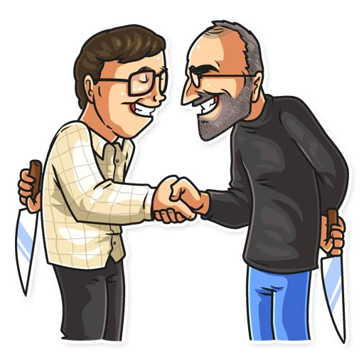 🤝 Стикер «Steve Jobs» для Telegram