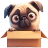 😳 Эмодзи «Милый Мопс» для Telegram