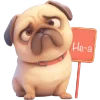 🙅‍♂ Эмодзи «Милый Мопс» для Telegram