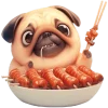 😋 Эмодзи «Милый Мопс» для Telegram
