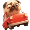 🚗 Эмодзи «Милый Мопс» для Telegram