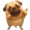 😨 Эмодзи «Милый Мопс» для Telegram