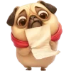😬 Эмодзи «Милый Мопс» для Telegram
