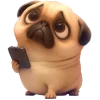🥺 Эмодзи «Милый Мопс» для Telegram