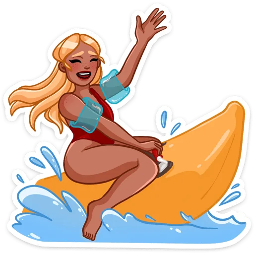 🍌 Стикер «Эйприл» для Telegram