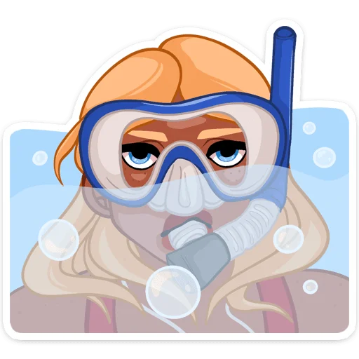 🏊‍♂ Стикер «Эйприл» для Telegram