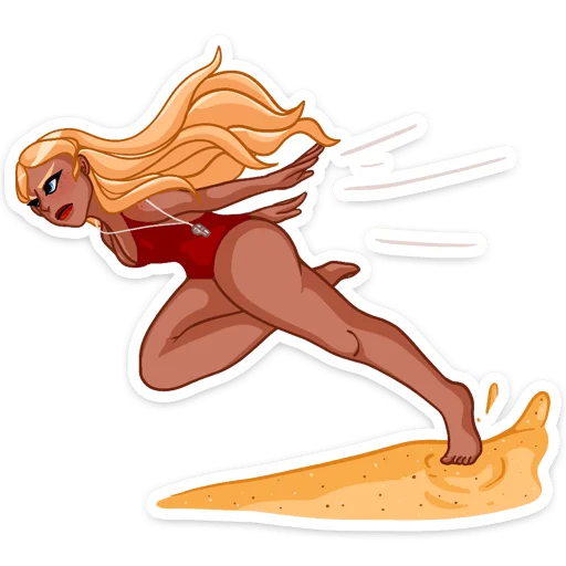 🏃‍♀️ Стикер «Эйприл» для Telegram