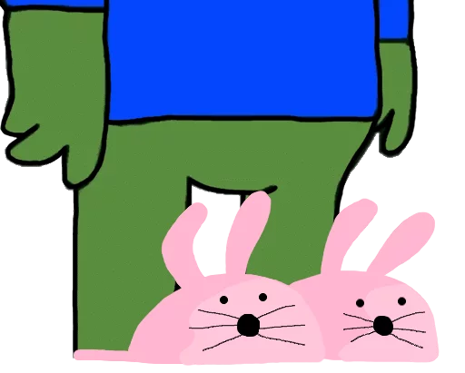 🐰 Стикер «Apu and monsi» для Telegram