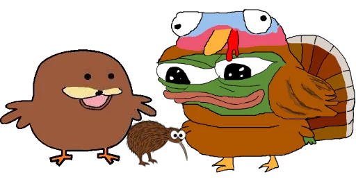 🐰 Стикер «Apu and monsi» для Telegram