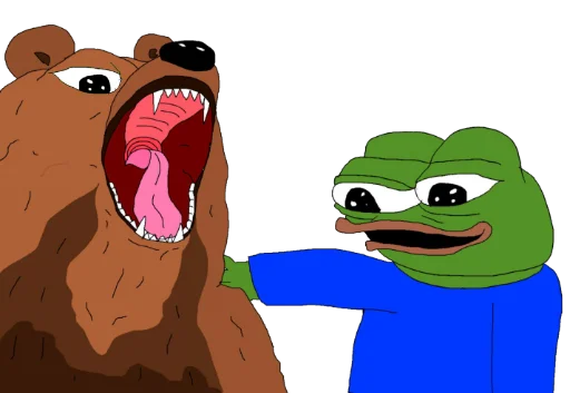 🐻 Стикер «Apu and monsi» для Telegram