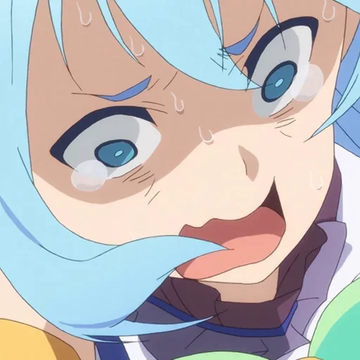 😭 Стикер «Aqua sama» для Telegram