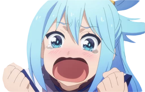 😭 Стикер «Aqua sama» для Telegram