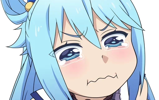 😭 Стикер «Aqua sama» для Telegram