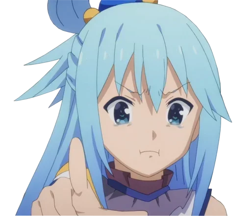 🤨 Стикер «Aqua sama» для Telegram
