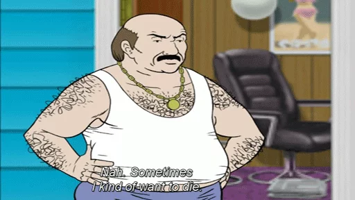 😔 Стикер «Carl Brutananadilewski» для Telegram