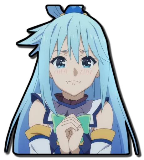 🙏 Стикер «Aqua & Kazuma [รקร]» для Telegram