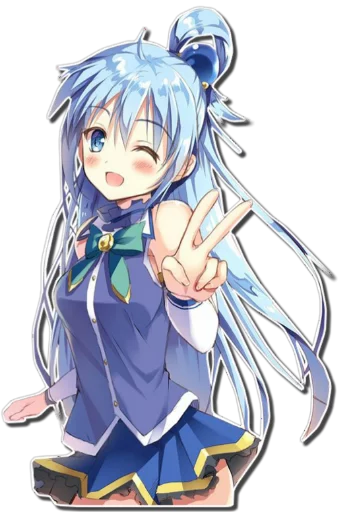 ✌ Стикер «Aqua & Kazuma [รקร]» для Telegram