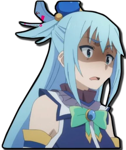 😰 Стикер «Aqua & Kazuma [รקร]» для Telegram