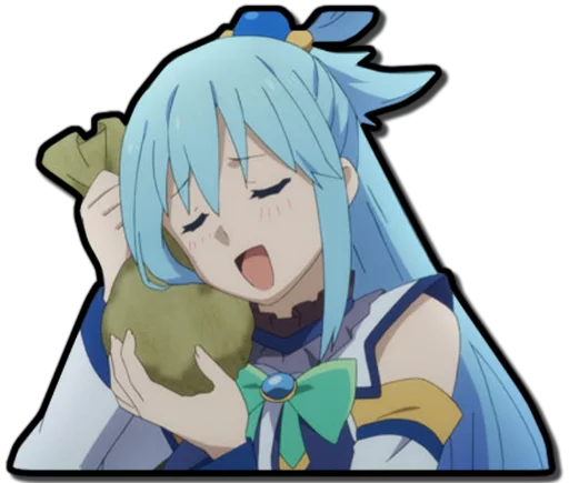 💰 Стикер «Aqua & Kazuma [รקร]» для Telegram