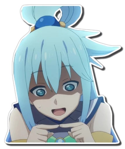 😰 Стикер «Aqua & Kazuma [รקร]» для Telegram