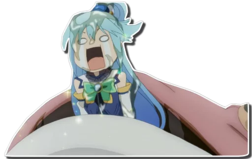 😭 Стикер «Aqua & Kazuma [รקร]» для Telegram