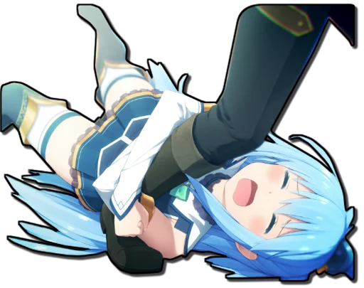 😭 Стикер «Aqua & Kazuma [รקร]» для Telegram