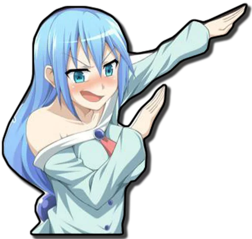 😈 Стикер «Aqua & Kazuma [รקร]» для Telegram
