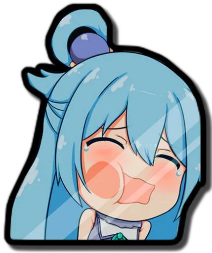 😭 Стикер «Aqua & Kazuma [รקร]» для Telegram