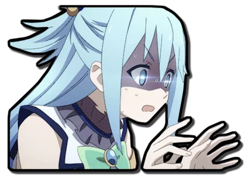 😰 Стикер «Aqua & Kazuma [รקร]» для Telegram