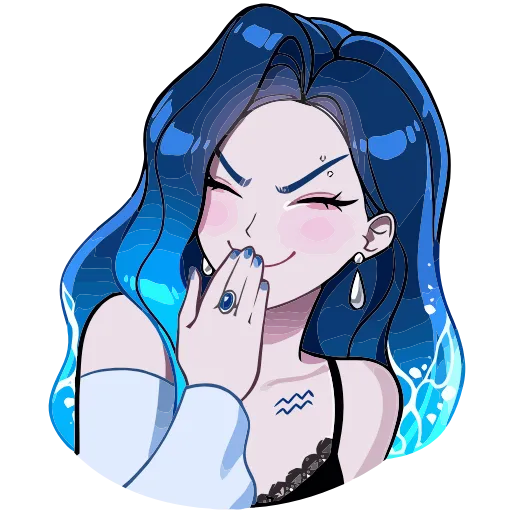 🤭 Эмодзи «Акварина» для Telegram
