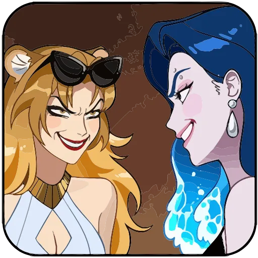 😈 Эмодзи «Акварина» для Telegram