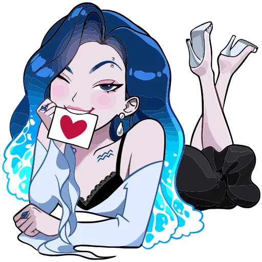 😏 Эмодзи «Акварина» для Telegram