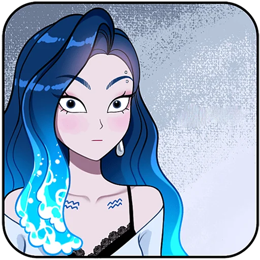 ♒️ Стикер «Акварина Без Текста» для Telegram