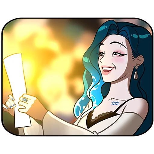 ♒️ Стикер «Акварина Без Текста» для Telegram