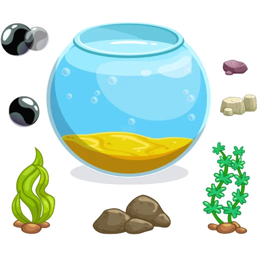 🐠 Стикер «Aquariums» для Telegram