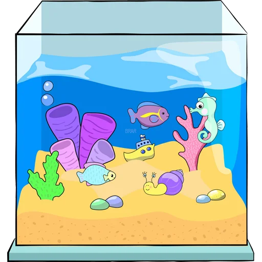 🐠 Стикер «Aquariums» для Telegram