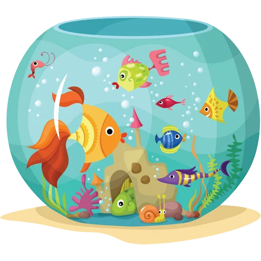 🐠 Стикер «Aquariums» для Telegram