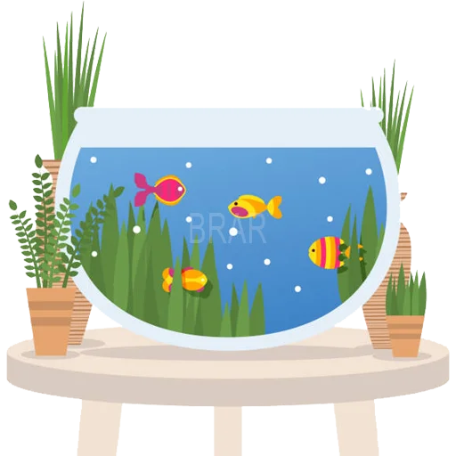 🐠 Стикер «Aquariums» для Telegram