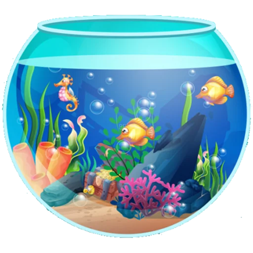 🐠 Стикер «Aquariums» для Telegram