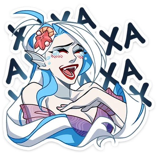 😆 Стикер «Аква» для Telegram