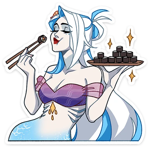 🍣 Стикер «Аква» для Telegram