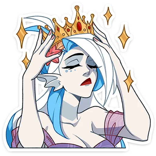 👸 Стикер «Аква» для Telegram
