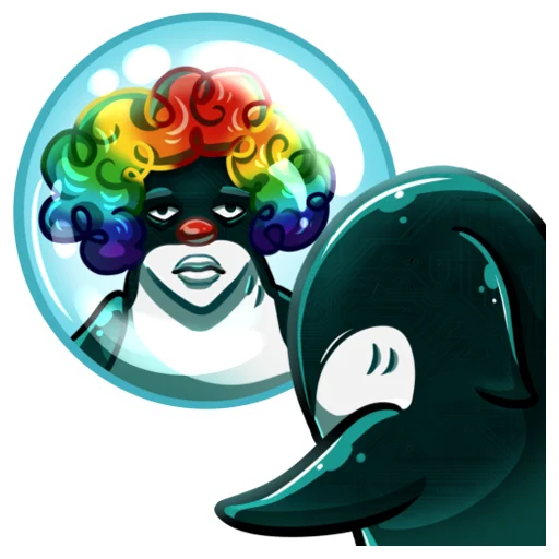🤡 Стикер «aqulasoft» для Telegram