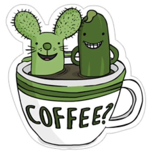 ☕ Стикер «Cucumber.AL» для Telegram