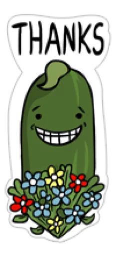 👮 Стикер «Cucumber.AL» для Telegram
