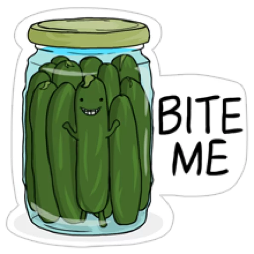 👱 Стикер «Cucumber.AL» для Telegram
