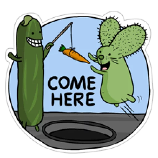 💀 Стикер «Cucumber.AL» для Telegram