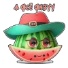 😊 Эмодзи «Арбузная няшность» для Telegram
