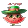 😊 Эмодзи «Арбузная няшность» для Telegram
